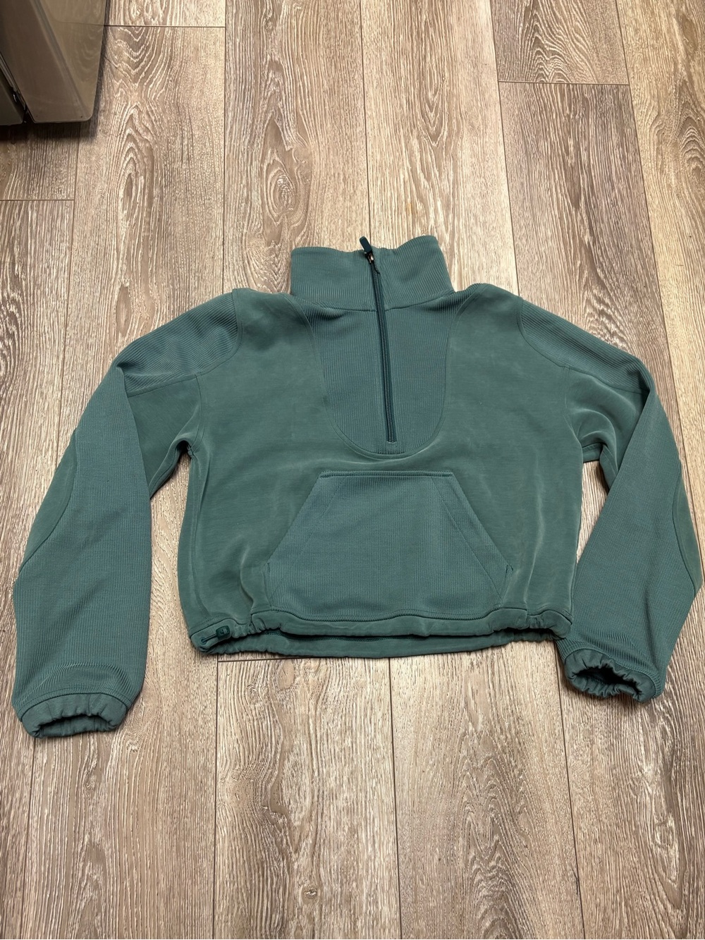 Lululemon Half-Zip Pullover Fleece Sweater in Teal Green